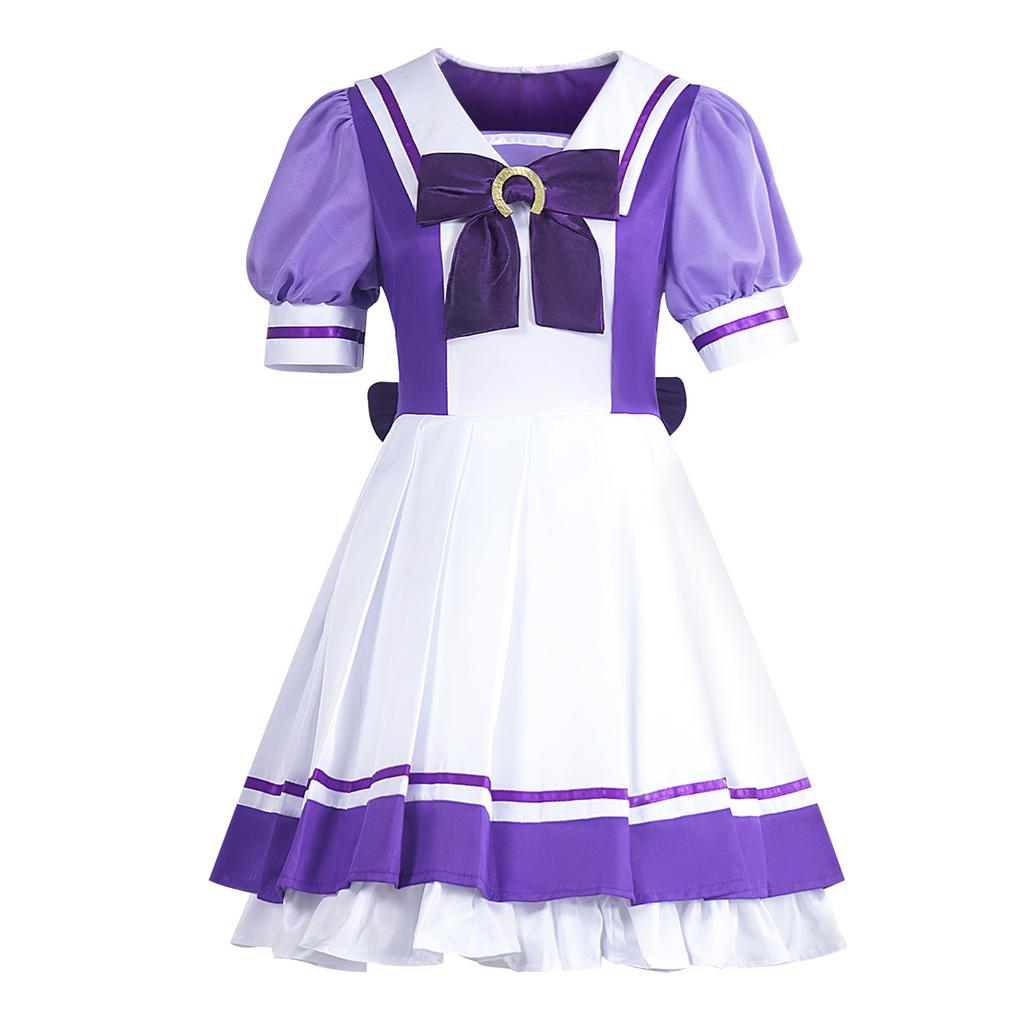 Anime Pretty Derby Uma Musume Kostium Cosplay Uma Musume Tokai Teio Peruka Cosplay Ogonek Uszy Sukienka Kobiety Strój na Imprezę Halloweenową