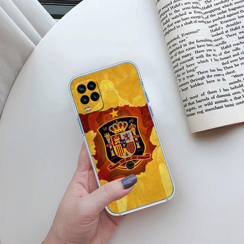 Spain Flag Transparent Phone Case for Motorola Moto E22I E22S E22 E32 E40 E7 E7I G Plus Power Play Stylus G22 G14