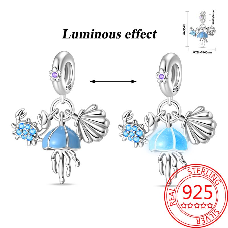 Summer Copper Sea World Kingdom Charm Pendant Beads Fit Charms Original Bracelet For Women Jewelry Making