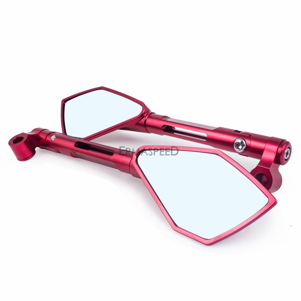 CNC hliníková zpětná zrcátka na motocykl univerzální 8 mm 10 mm zpětné zrcátko pro motocykly pro elektrické koloběžky