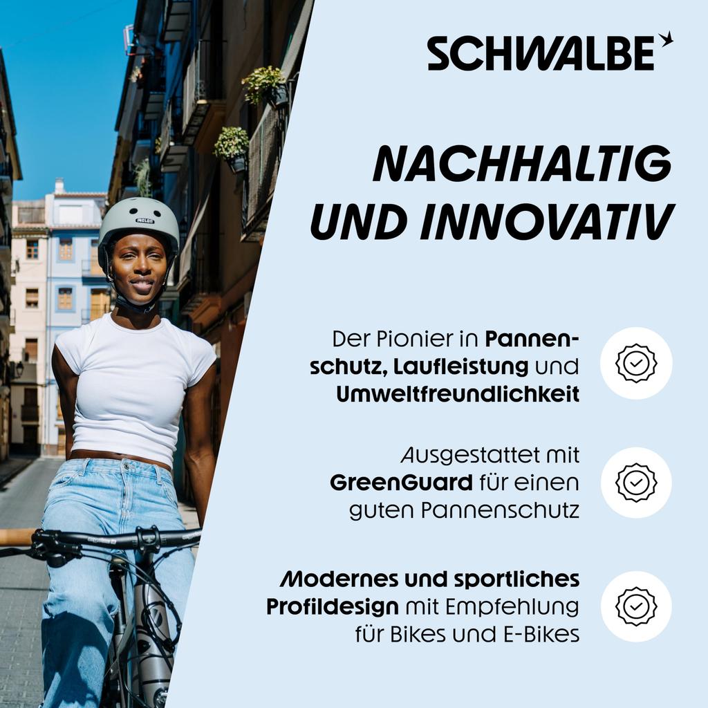 SCHWALBE Pneu à tringle Marathon 20x1.75 (Authentique) pour les vélos à petit diamètre et la conduite en ville