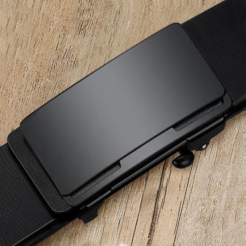 Men's Genuine Leather Automatic Buckle Business Simple Middle aged and Young Cowhide Belt Men's Young Casual Pants Belt