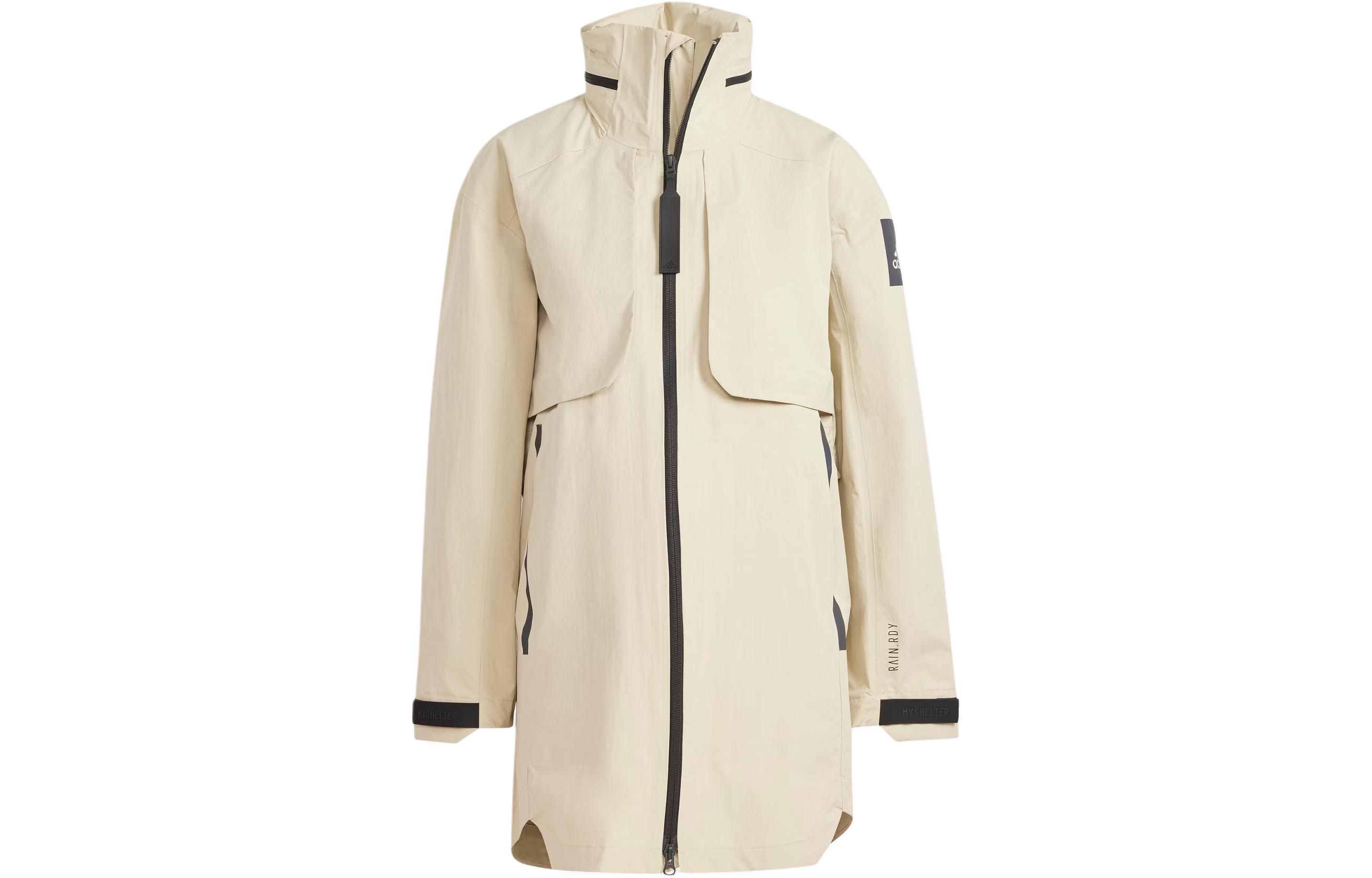 Adidas Myshelter Rain.Rdy Parka Jackets & Coats Women s Grassland Brown IR6159 L