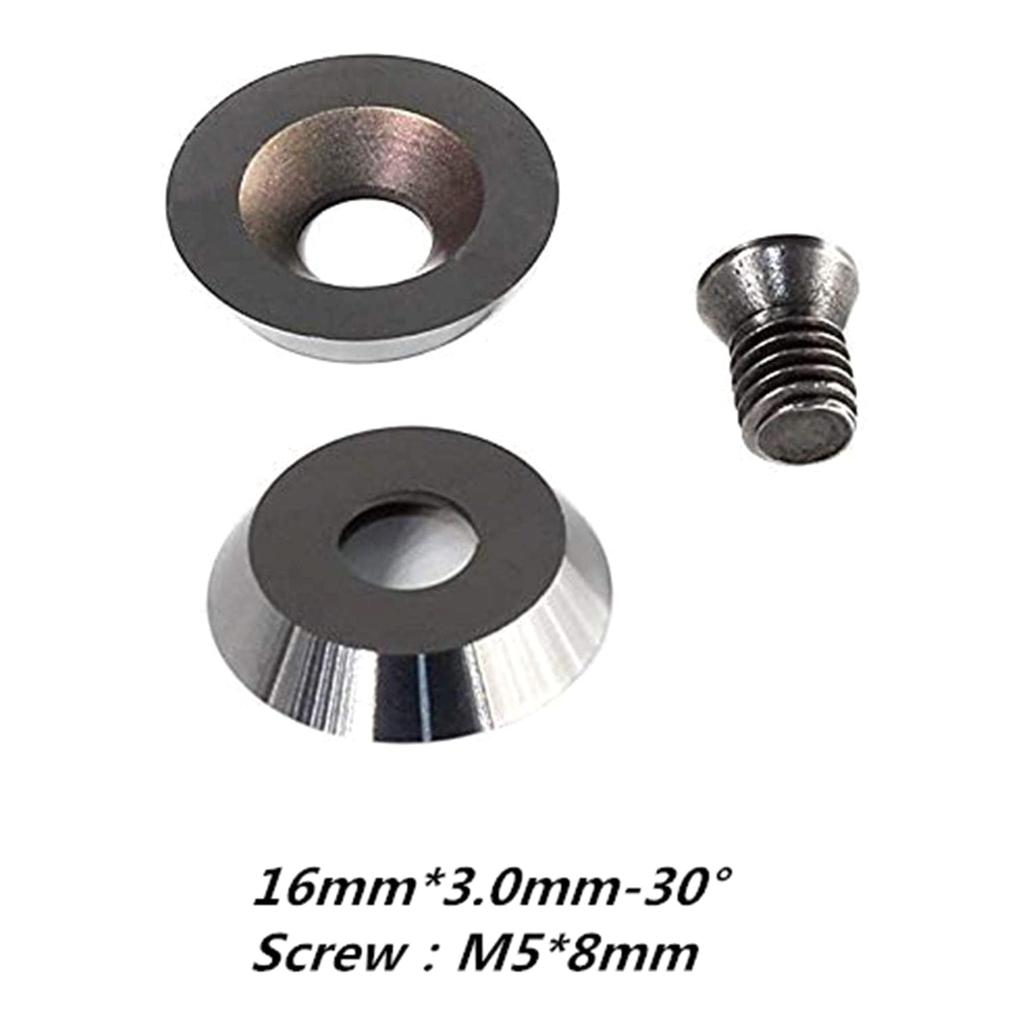 5Pcs Turning Carbide Cutter Inserts Square Diamond Round Shape Combination Set For Wood Turning Working Lathe Tool