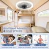 LED Fan Light E27 LED Light Smart Ceiling Fan With Remote Control Super Silent Modern Ceiling Fan Light 4 Speed for Living Room