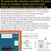 3 Pack Door Alarms with Delay When Left Open 130db Window Break Sliding Siren Vibration Detect Sensor for Home, Apartment Security. Keypad Intruder