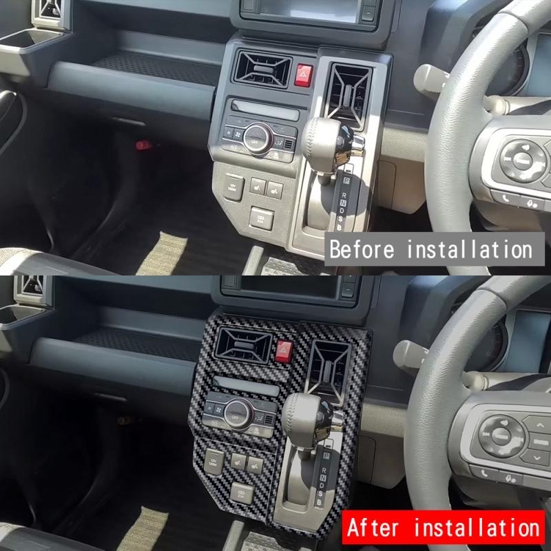 RHD For DAIHATSU TAFT 2024 2025 ABS Center Console Gear Shift Panel air conditions switch Decoration Cover Interior Accessories