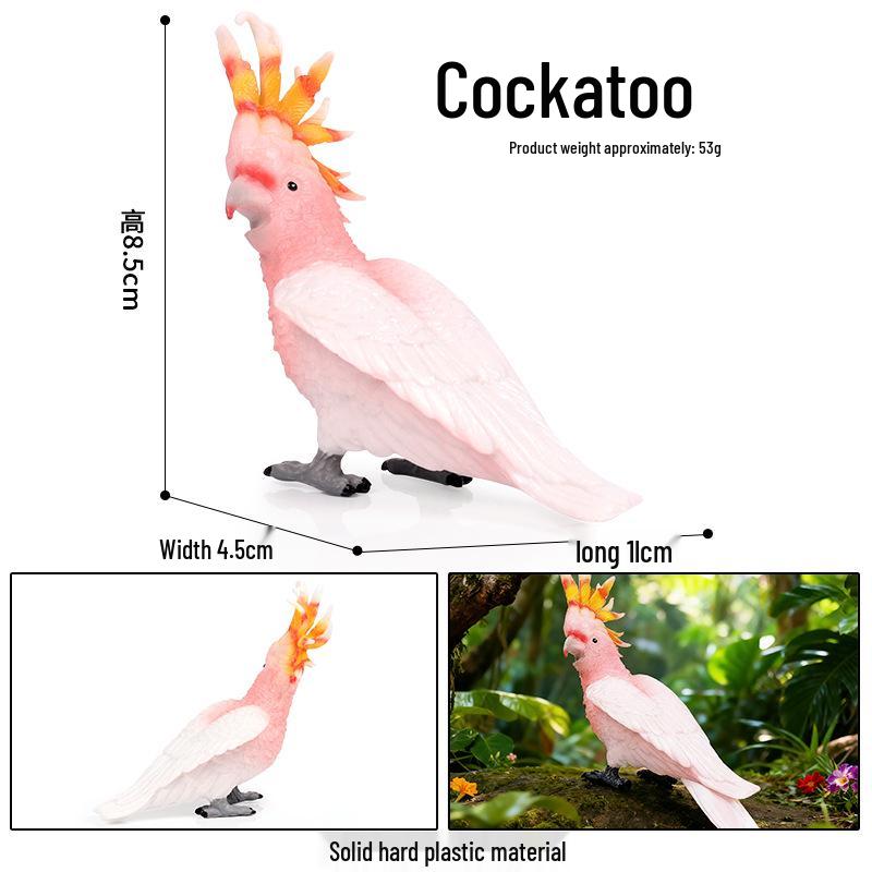 Children's Animal Simulation Toy Set: Eagle, Falcon, Secretary Bird, Owl Figurines