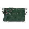 Cassette Intreccio Woven Magnetic Closure Leather Shoulder Crossbody Bag Small Men Bags Rain-Tree-Green 717587VCQ713061