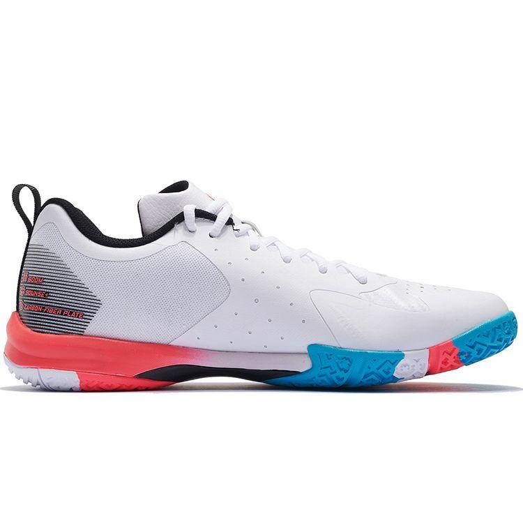 Li Ning Speed SE Lightweight Stable Professional Durable Supportive Rebound Low-Top Badminton Shoes Unisex Sneaker Blue Red White AYZS018-6