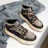 Neue High Top Vulkanisierte Sneakers Schuhe Männer Mode Britischen Stil Stiefel Männer Street Style Schuhe Männliche Trend Outdoor Plattform Leinwand Schuhe Männer