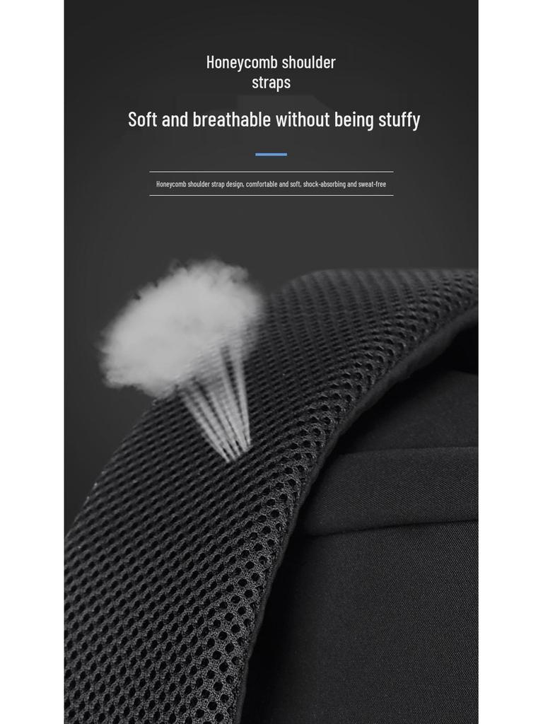 Wasserdichter Laptop-Rucksack mit großer Kapazität für Studenten und Geschäftsreisen