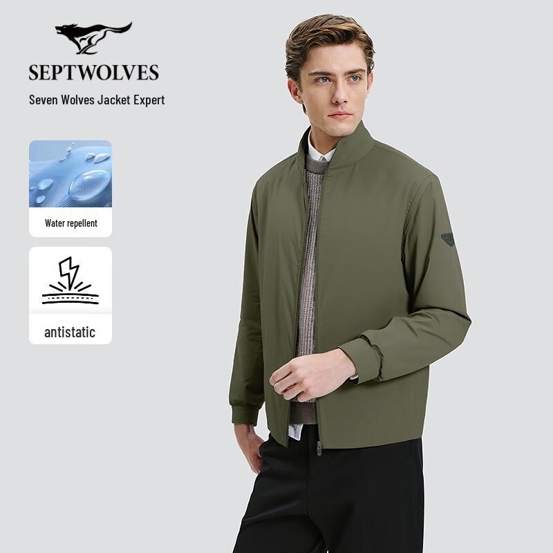 

SEPTWOLVES Men s Lightweight Stand-Up Collar Jacket L