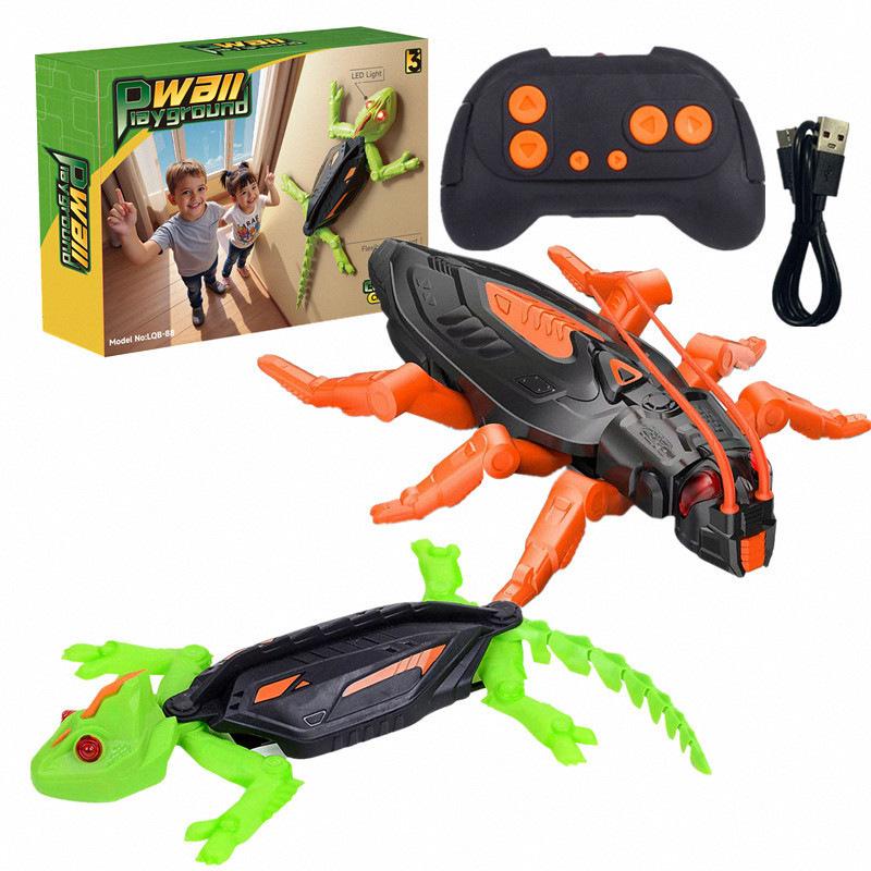 Electric Remote Control Wall-Climbing Chameleon Toy Car for Kids