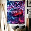 Cocacola Bottles Ice Bucket Tapestry Wallmounted Fashion Print Atmospheric Background Cloth Wall Decoration Wall Covering Decoration
