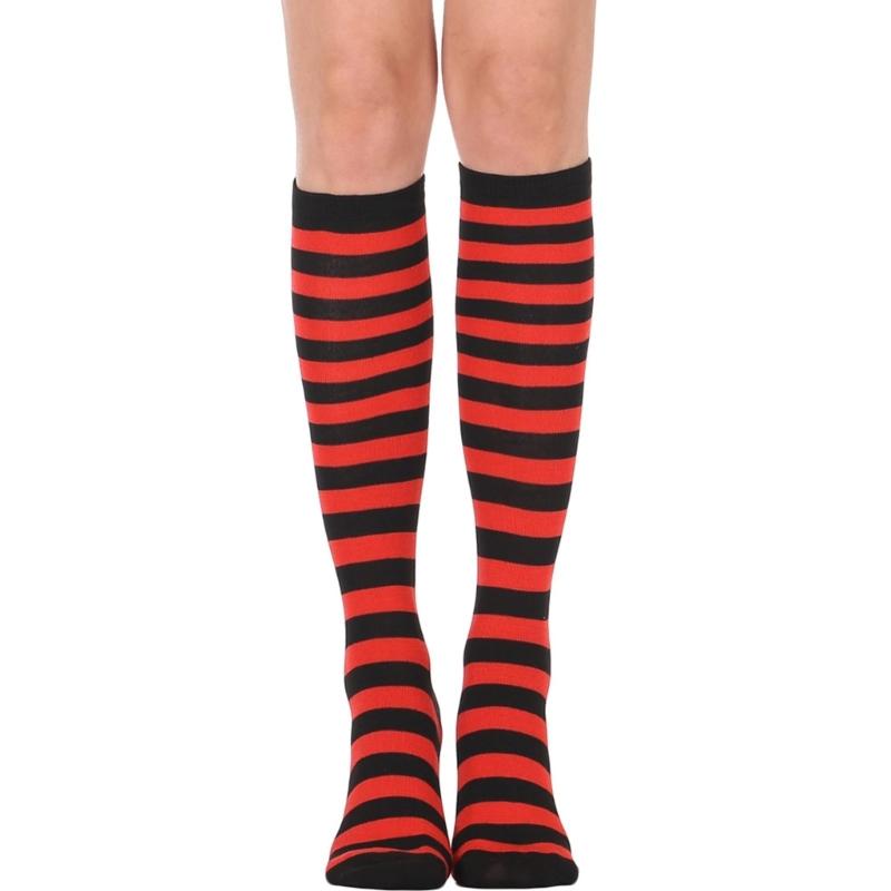 Women's Stripes Knee Highs Socks Long Tube Socks Stripes Stockings Athletic Stockings Stripe Calf Socks Cosplay Socks