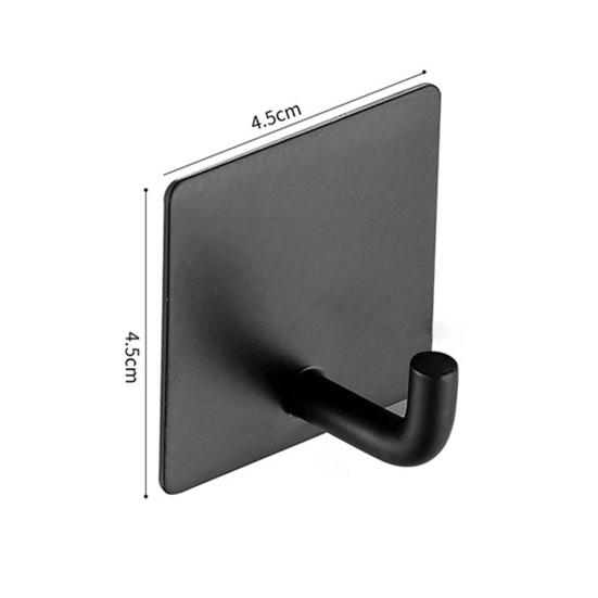 4Pcs Hanging Hook Punch Free Self-adhesive Traceless Stainless Steel No Damage Wall Adhesive Hook Towel Holder Daily Use