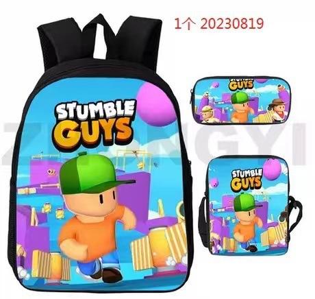 Cartoon-Rucksack-Set 3 Teile Leichte Schultasche für Mittelschüler Umhängetasche