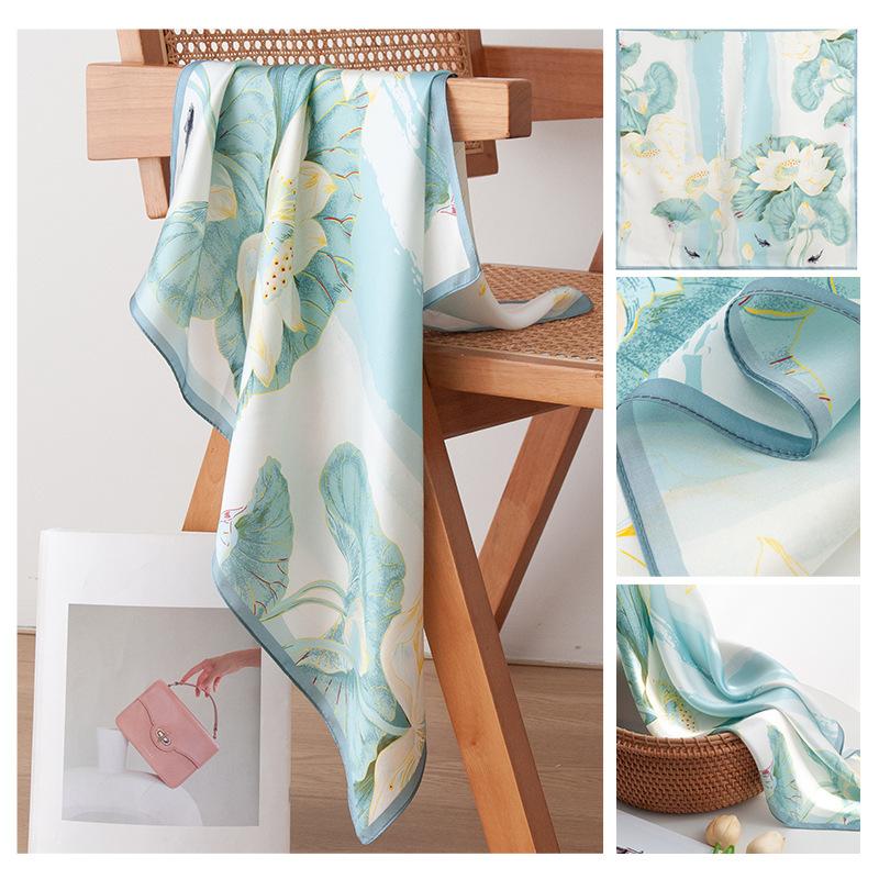 2026 New Women s Elegant Silk Scarf Light and Elegant Fashion Single Item Versatile Trend Essential Mulberry Silk Scarf 65*65cm