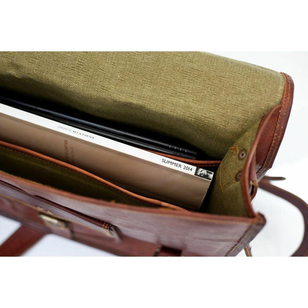 Vintage nová dámská kabelka z pravé kůže přes rameno Satchel Messenger