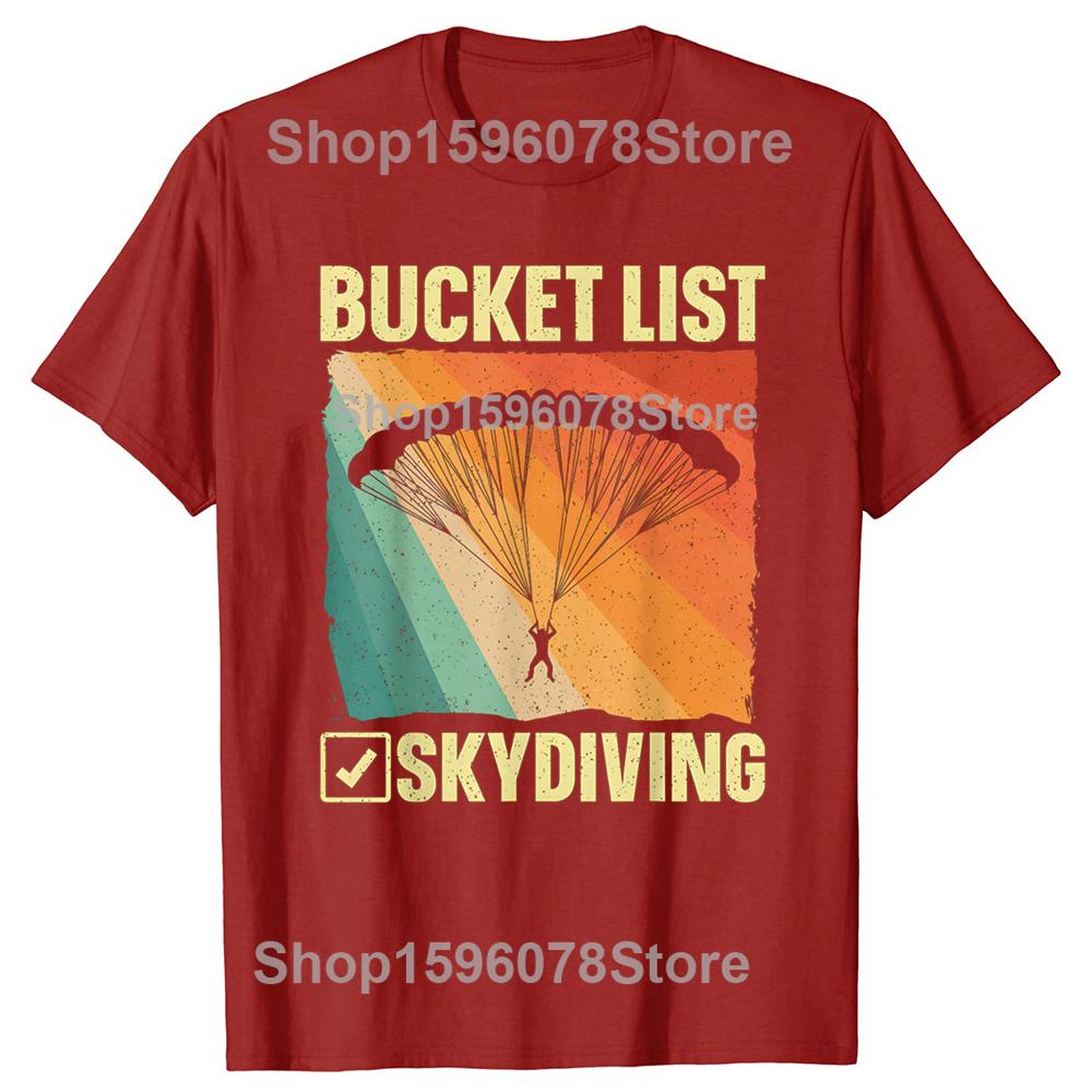 Funny Skydiving Art For Men Women Skydiver Sky Diving Lover T Shirt Fashion Cotton Short Sleeve Oversized Loose Tshirt Tops