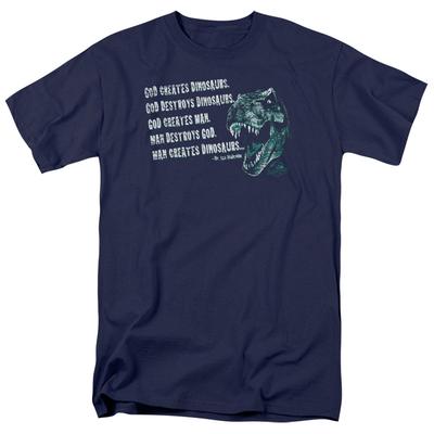Jurassic Park God Creates Dinosaurs T-Shirt Sizes S-4XL NEW