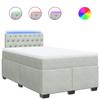 VidaXL Sommier à lattes de lit et matelas Gris clair 120x200cm Velours, lit, lit à plate-forme, lit à panneaux, meuble de 3288588