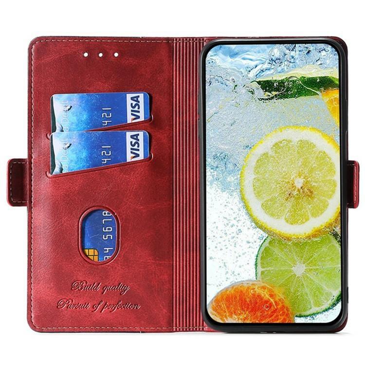 For Realme C71 4G Case Contrast Color Wallet Foldable Stand Leather Phone Cover