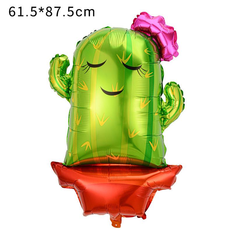 Mexican Carnival Flag Burrito Pitana Aluminum Balloon Cactus Avocado Carnival Party Balloon