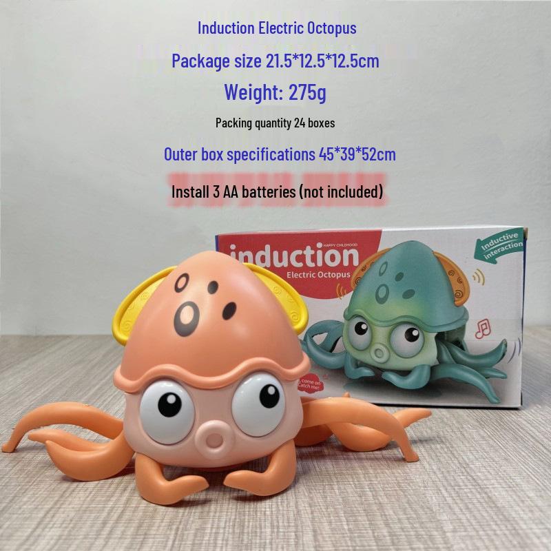 Electric Induction Crab Toy for Kids: Crawling and Obstacle-Avoiding Play