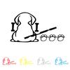 3Pcs/Set Car Funny Sticker Sun-proof Fine Workmanship Waterproof Puppy Dog Car Rear Windshield