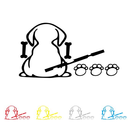 3Pcs/Set Car Funny Sticker Sun-proof Fine Workmanship Waterproof Puppy Dog Car Rear Windshield