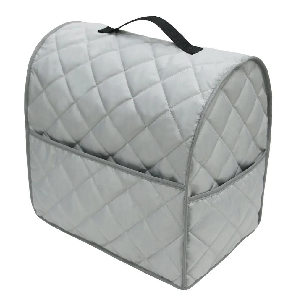 Kitchen Countertop Blender Dust Cover Toaster Cover Quilted Cotton Spring Yarn Quilted Cotton Machine Washable серый