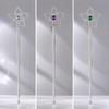 Sparkling Metal Wand with Rhinestone Detailing Eye-Catching Star Head Slim