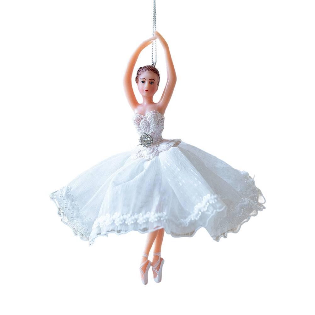 Baletní andělská ozdoba Vánoční baletní panenka přívěsek