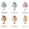 Punch Free Cute Cat Wall Hook Self Adhesive Cartoon Decor Hooks Wall Hanger  For Keys Bags Towels