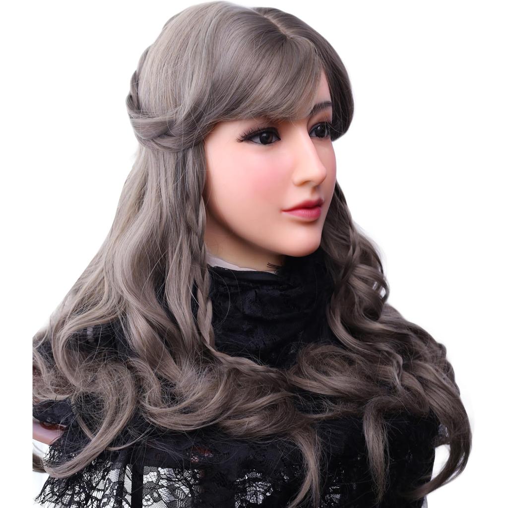 CRRCLSY Silicone Mask Ivory White – Realistic Female Face Cover for Crossdresser & Cosplay, Makeup Ready – Japan Store