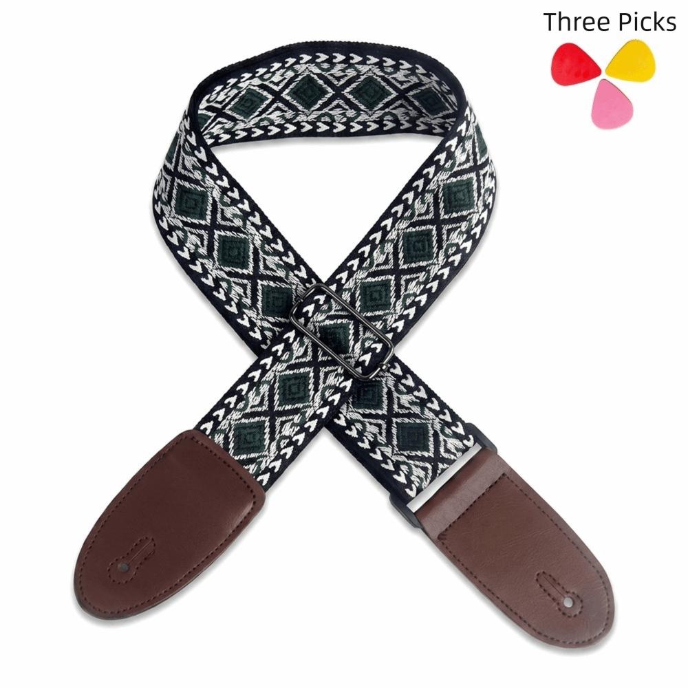 Leather Guitar Strap Acoustic Bass Strap Bass Acoustic Electric Guitar Ukulele Instruments