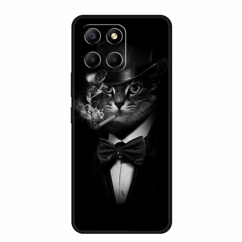 For Honor 400 Smart Case Phone Cover Lion Wolf Black Silicone TPU Soft Back Cover Cases For Honor 400 Smart Case Coque Fundas