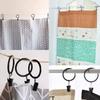 JANYUN 120 Pack Clip Hook Set Stainless Curtain Clips for Curtain Photos Home Decoration Art Craft Dispaly Hang Clip (Black)