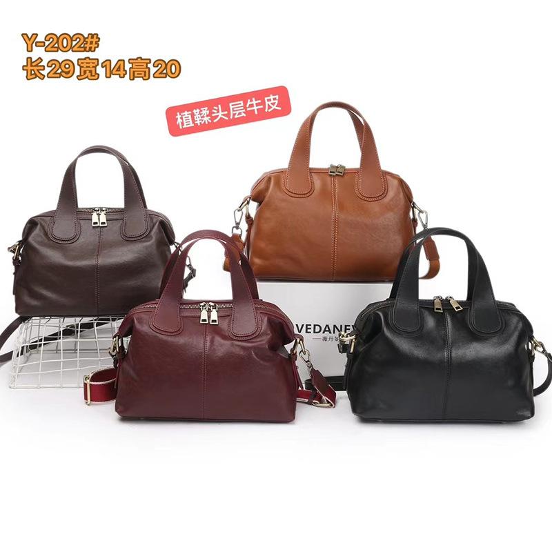 2025 Autumn Winter New Fashionable Elegant Top Layer Cowhide Bag for Women Large Capacity Handbag High-end Genuine Leather Crossbody Bag for Women