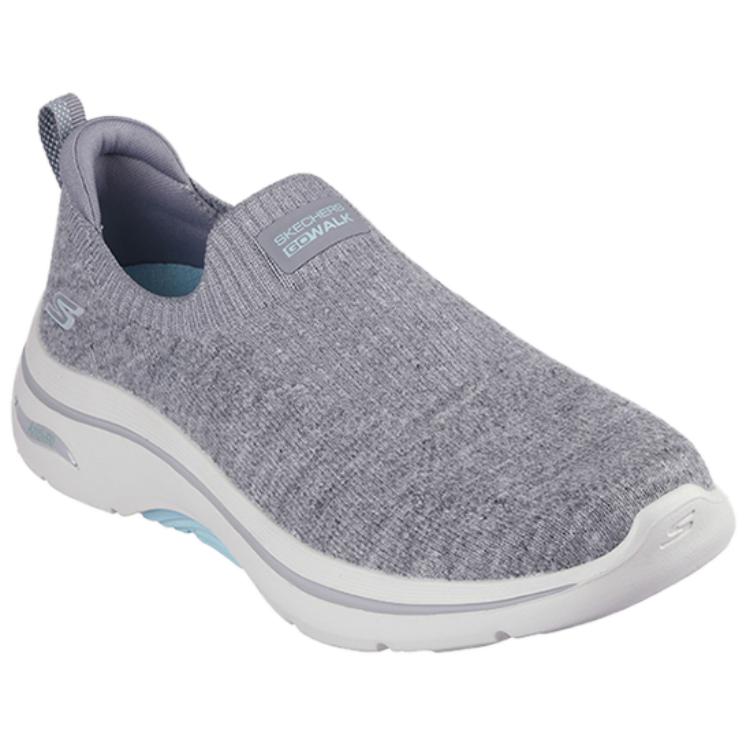 Skechers Gowalk Wygodne Niskie Codzienne Buty Damskie Sneakersy Szare 125322-GYTQ