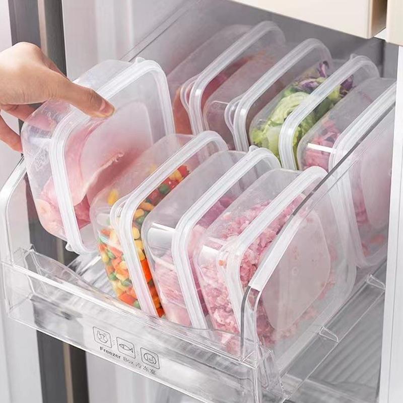 Boîte de conservation en plastique scellée Boîte de rangement pour réfrigérateur Boîte de rangement spéciale pour aliments réfrigérés et scellés pour fours à micro-ondes