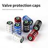 2025 New 4pcs Knurling Car Wheel Tire Valve Dustproof Protection Cap For Skoda Roomster Citigo Enyaq VisionS Derivative Yeti Sca