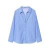 MUJER Striped Casual Shirts for Women Summer Button up Shirts and Blouses for Woman Blouse Women Long Sleeve Tops Woman