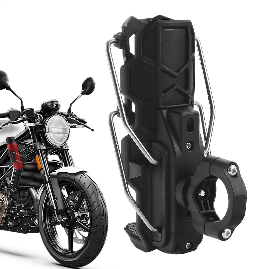 Motorcycle Cup Holder Adjustable Size Bicycles Frame Water Bottle Cage No Drill Drink Holder for 1.26-3.15 Inch Diameter Bottles