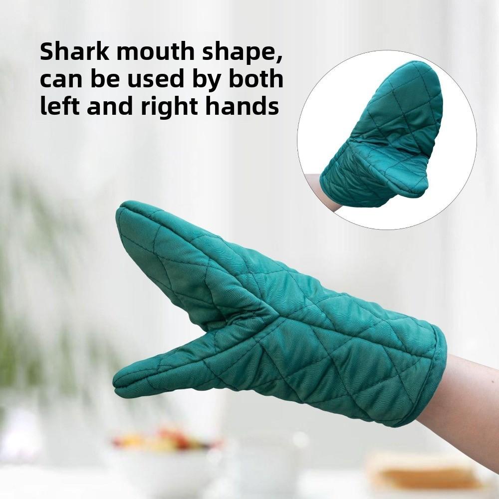 2PCS Thickened Microwave Gloves Non-Slip Grilling Mitts Heat-Resistant Gloves  Kitchen Accessories