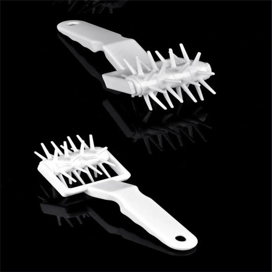 Kunststoff Gebäck Pizza Teig Nadelräder Roller Brot Locher DIY Backwerkzeug