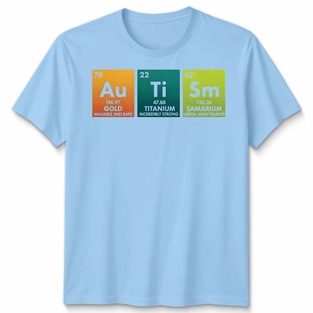 Autismus Bewusstsein Unisex Lustiges Autismus Periodensystem T-Shirt