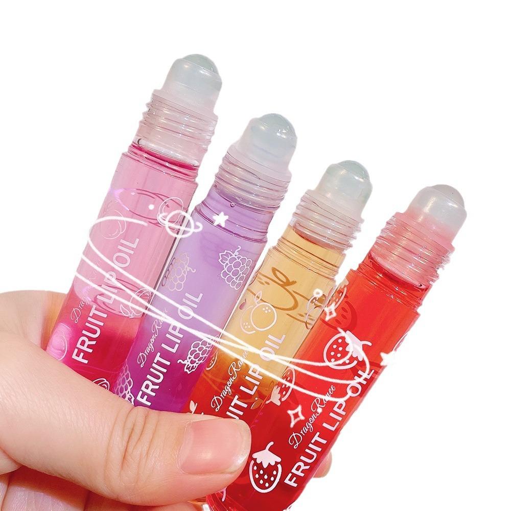 Avocado Fruit Hydrating Rollerball Lip Oil - Transparent, Moisturizing & Nourishing Lip Balm